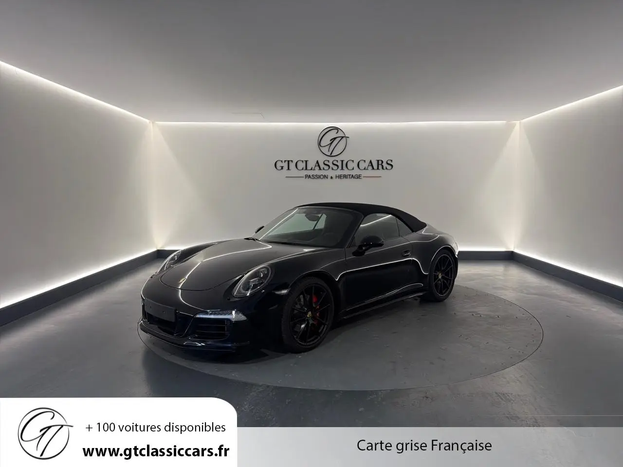 Vente occasion PORSCHE PORSCHE 991 CABRIOLET 3.8 430 CARRERA 4GTS - Prix : 125900
